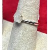 Natural Creations sterling silver stackable ring Size 4 Rainbow Moonstone