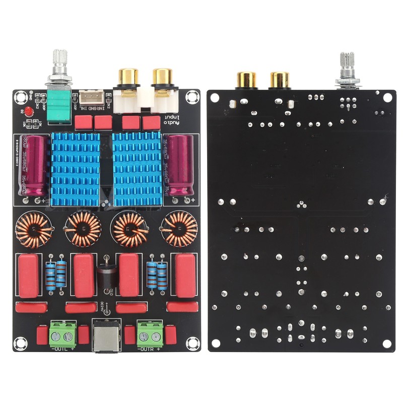 Digital Power Amp Board Deluxe Dual Chip 2x100W Amplifier PCB