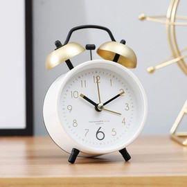 Alarm Clock, Stylish, Cute, Loud Volume, Analog, Vibrating Type, Table Clock, Continuous Second Hand, Backlight, Easy to See, For Children, Bedroom, Studio/Office, Indoor Decoration, Absolutely Waking