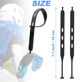 2 Pack Tether for Mouth Guard, Strap Only, Universal Replacement Strap for Mouth Guard for Football, Boxing, Taekwondo, Hockey, Basketball, Lacrosse, Rugby Matches Helmet (Black)
