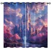 Magic Castle Blackout Curtains for Girls Boy Home Decor, Princess