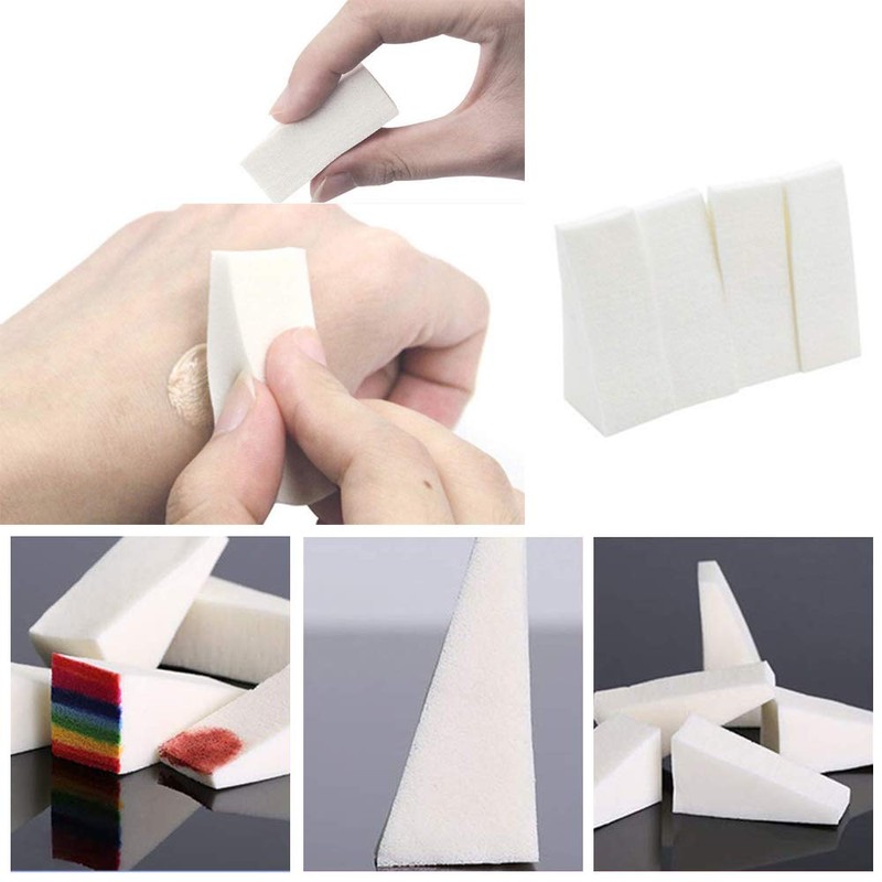 70 Pcs Make Up Wedges Nail Art Sponges Cosmetic Wedges