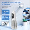 Irrigador Bucal, Irrigador Dental Portátil con 8 Boquillas y 380ML