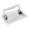sourcing map Cupboard Door 11x7cm Metal Recessed Flush Sliding Carry
