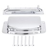 Natudeco Tailpiece Guitar Bridge Adjustable Fixed Bridge Durable Metal Electric
