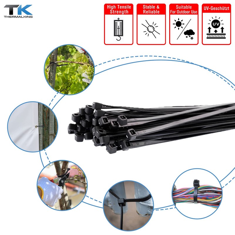Cable Ties UV Resistant, Weatherproof - Extra Strong Cable Ties