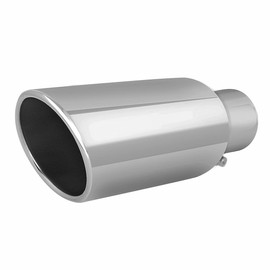 Exhaust tip -2.5'' Inlet Bolt on Design - Stainless Steel Car Muffler Tips 2.5" ID x 4"OD x 12"L