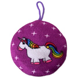 TE-Trend Party Bag Plush Toys Unicorn Cushion Round Cushion Pendant Cuddly Toy Set Mini Cushion 10 cm Multicoloured Set of 6