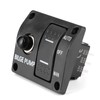 FAUOSWUK Metal Bilge Pump Switch Panel, 3 Way Bilge Pump