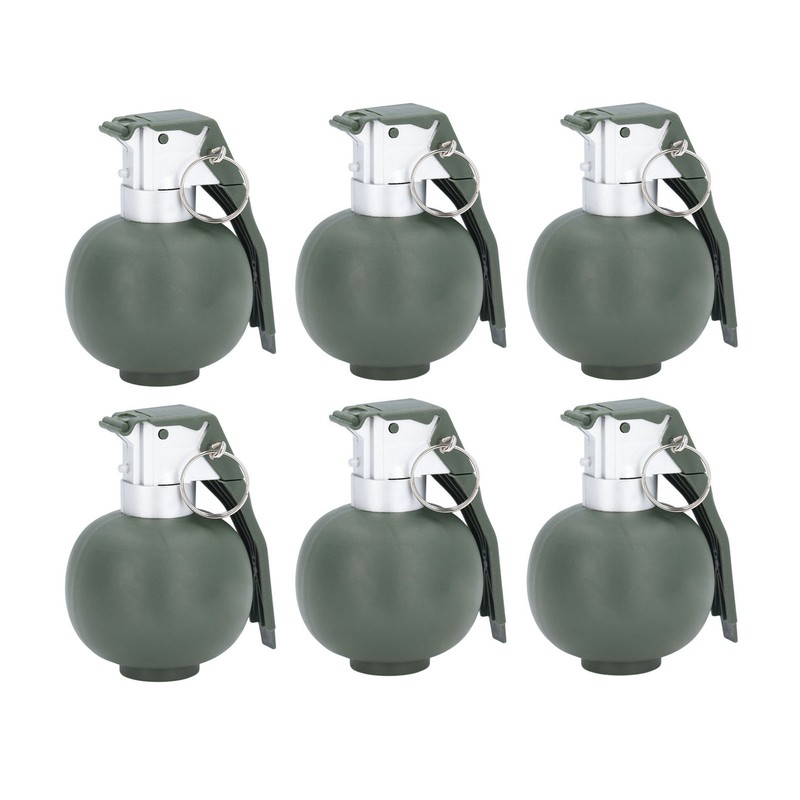 6PCS Kids Hand Grenades Toy with Realistic Sound Light Effect