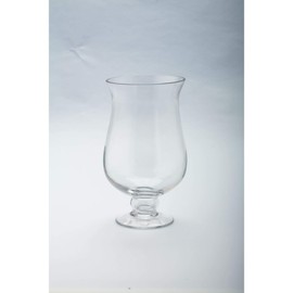 CC Home Furnishings 8” Pedestal Hurricane Handblown Glass Votive Candle Holder