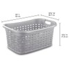 STERILITE 12756A06 Cement Weave Basket, 26"