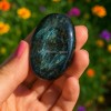 1pcs Arfvedsonite Palmstone Worry Stone Healing Crystal Meditation Reiki Gifts