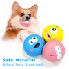 LLSPET Latex Dog Toys Big Eyes Cute Facial Dog Ball,