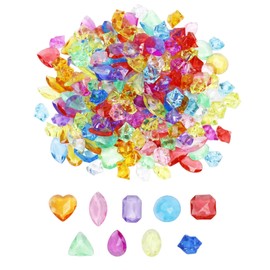 Caelura 120 Stück Edelsteine für Kinder,Acryl Diamanten Kinder, Bunte Kristalle Kinder,Dekosteine zum Lernen & Dekorieren (Vasen, Aquarium, Partys)