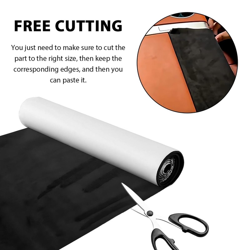 BWBWND Suede Fabric Wrap, 15.8" × 58.7" Microfiber Suede Look