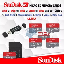 Universal Sandisk Micro SD Card ULTRA 16GB/32GB/64GB - ADAPTER ONLY for Micro SD (no card)