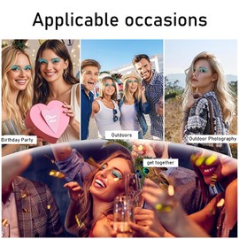 MisFun Peacock Headpiece Carnival with Eyelash Feathers, Peacock Feathers Hair Accessories, Peacock Costume Women, Hair Accessories Feathers, Carnival, Lightweight Feather Headband, Carnival