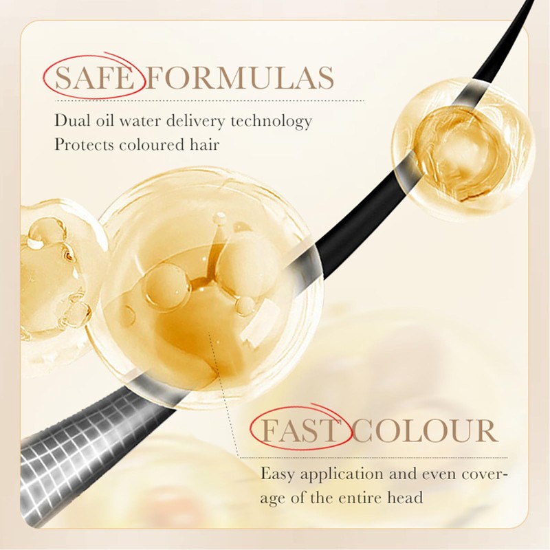 Hair Dye Shampoo, Champu Canas, Champu Colorante, Black Hair Dye