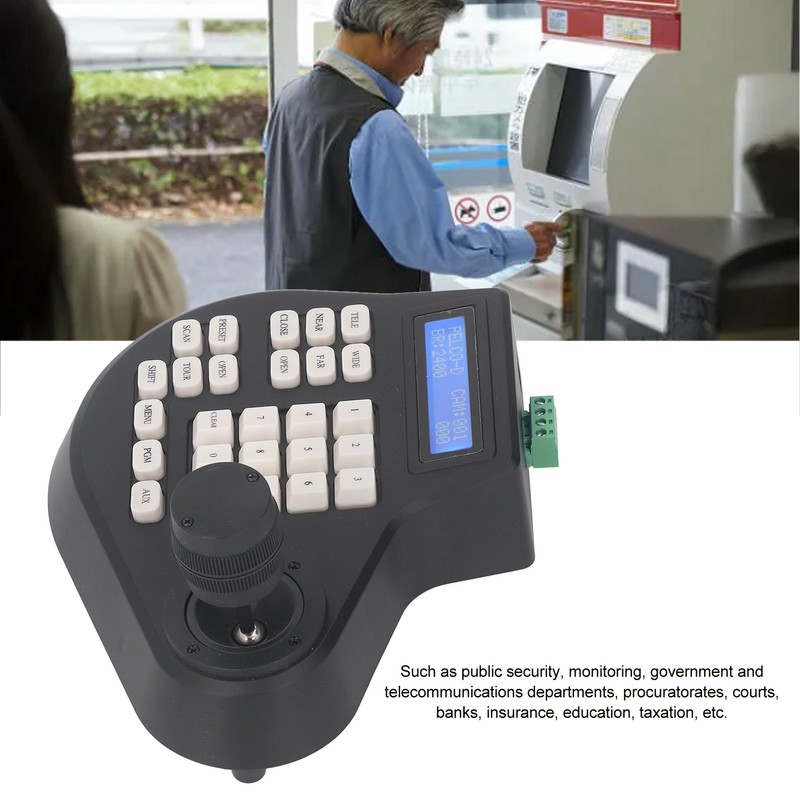 PTZ Pan Tilt Keyboard Controller Analog Coaxial Dome Camera Controller