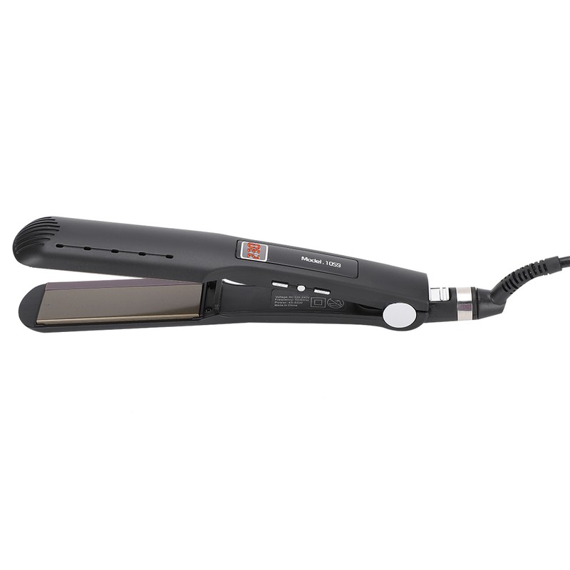 Electric Hair Straighter Silicone Strip Straightening Curling Hair Styling Flat