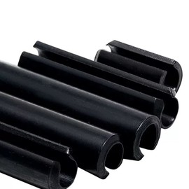 FEEIMOL Tension Pin Hollow Spring Pins Manganese Steel Cotter Pins M8 x 50 mm (10 Pieces)