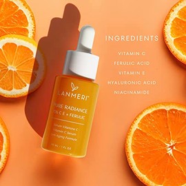 Lanmeri Ceuticals 15% de vitamina C + E + suero ferúlico: fórmula avanzada de defensa antioxidante con 1% de vitamina E y 0.5% de ácido ferúlico, suer