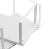 Spice Rack, Set of 4 White Cabinet Organisers, Kitchen, 29.7