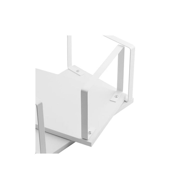 Spice Rack, Set of 4 White Cabinet Organisers, Kitchen, 29.7