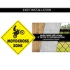 Triceratops Crossing Sign Zone Xing | Indoor/Outdoor | 14" Tall