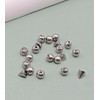 Besyvvin 20pcs Piercing Balls 16G 3mm Stainless Steel Silver 1.2mm
