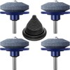 4 PCS Lawn Mower Blade Sharpener with 1 Pcs Balancer,