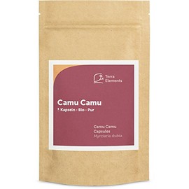 Terra Elements Organic Camu Camu Capsules (400 mg, Pack of 150) I Vegetable Cellulose I Rich in Vitamin C I 100% Pure I Vegan I Raw Food