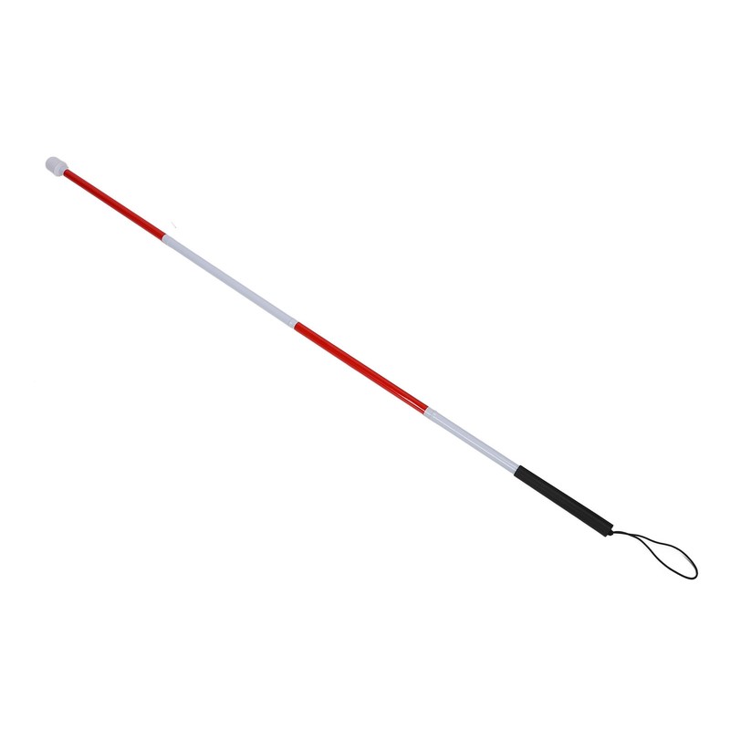 Blind Guide Cane Aluminum Alloy Portable Folding Walking Stick for