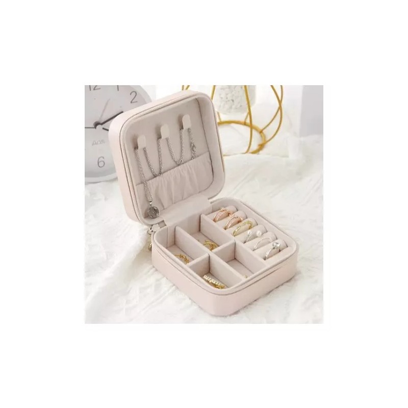 Maíz Joyero Caja Mini Portátil Joyas Viaje Organizador Estuche