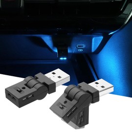 CARVANTA USB Light, LED, Car Type, 8 Colors, RGB Illumination, 180° Oscillation, Light Direction Switching, Memory Function, Automatic Lighting, Dimming, TypeA, USB Port, Atmosphere Light, Type A,