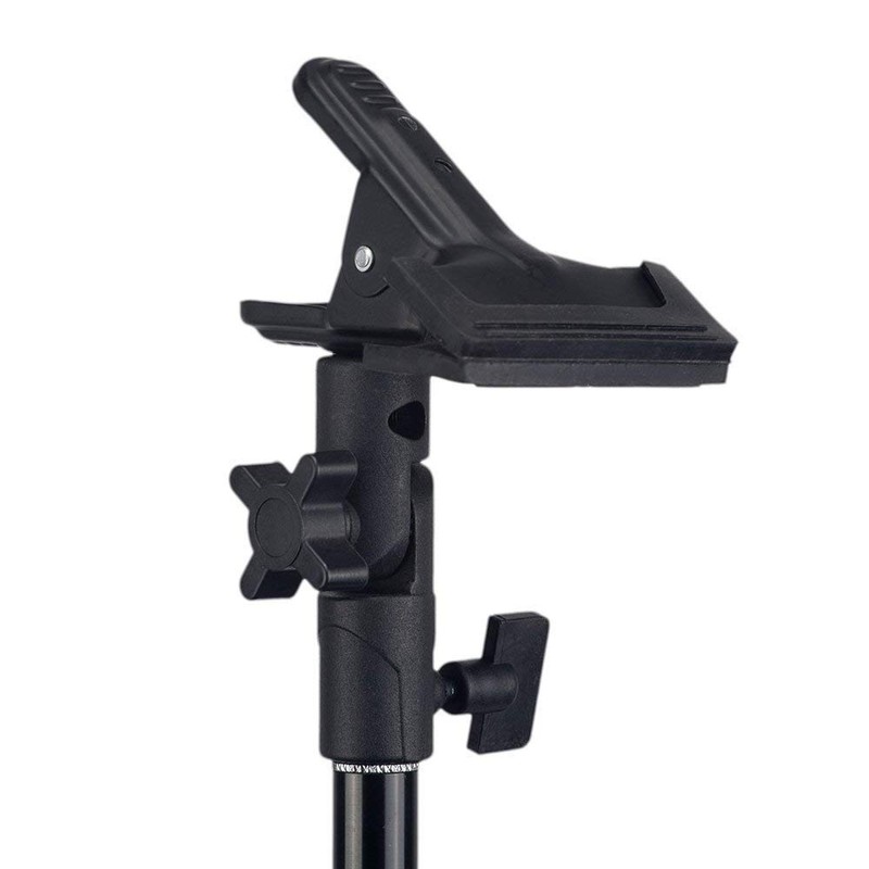 PIXAPRO Studio Reflector Clamp Background Holder 5/8 inch Stand Attachment