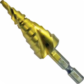 KONYO SHUREMAN 9 Stage Spiral Drill, 0.1 - 0.8 inches (4 - 20 mm) SSDT-9B