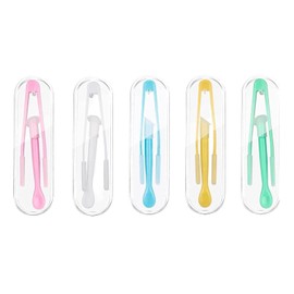5 Stück Kontaktlinsen Einsetzhilfe Set, Kontaktlinsen Sauger, Kontaktlinsensauger, Kontaktlinsen Pinzette, Weiche Linsen Einsetzhilfe, Kontaktlinsen Zubehör, 5 Farben (Pink, Blau, Gelb, Grün, Weiß)