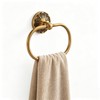Antique Brass Towel Ring Wall Mounted 180° Rotatable 8.6 Inch