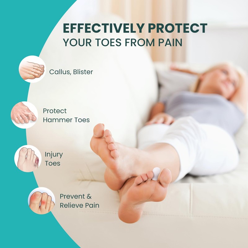 Promifun Toe Cap Union Protector, 6 Pack Toe Protectors for