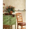 Chesapeake PUR44521B Ellyne Sand Postal Springtime Portrait Wallpaper Border