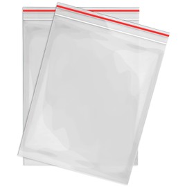 RAGO® Zip Bag I Ziplock Bags with Zip 200 x 250 mm Robust Pack of 50 I Plastic Bags I Reusable Ziplock Bags I Poly Bags for Organisation