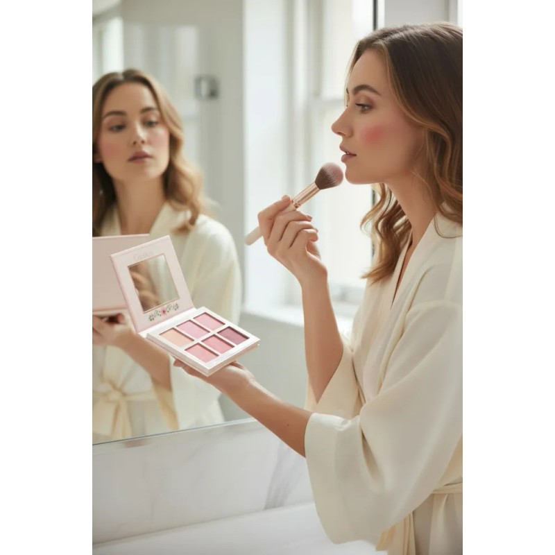 Rubor Floral Bloom Blush Iluminador Beauty Creations Rosa