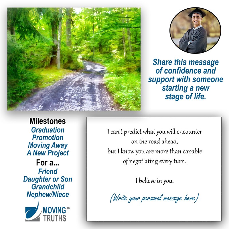 The Road Ahead Greeting Card (Upward Bound Motivational Greeting Card