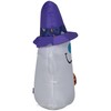 Gemmy Airblown Inflatable Ghost w/Patterned Hat, 3.5 ft Tall, Multi