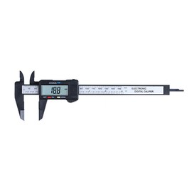 Camidy Electronic Digital Caliper, Plastic Vernier Caliper, Caliper Measuring Tool with Inch/Millimetre Conversion, 0-6 Inch/0-150 mm, Auto Off Featured Micrometer Ruler