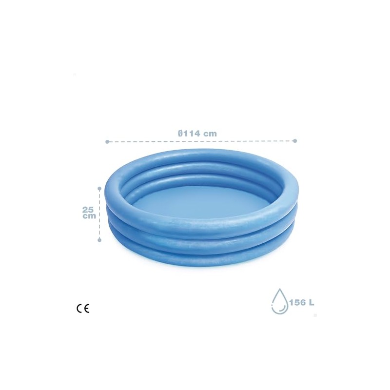 Intex 59416NP Piscina Azul Cristal de 45 x 10 Pulgadas,