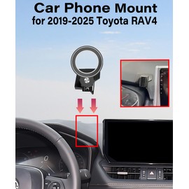AbeeyGeomarn Magnetism Car Phone Holder for Toyota RAV4 2019-2025 Accessories Compatible with MagSafe Hands-Free 360 Degree Rotation Adjustable Cell Phone Mount Does Not Affect Air Vent