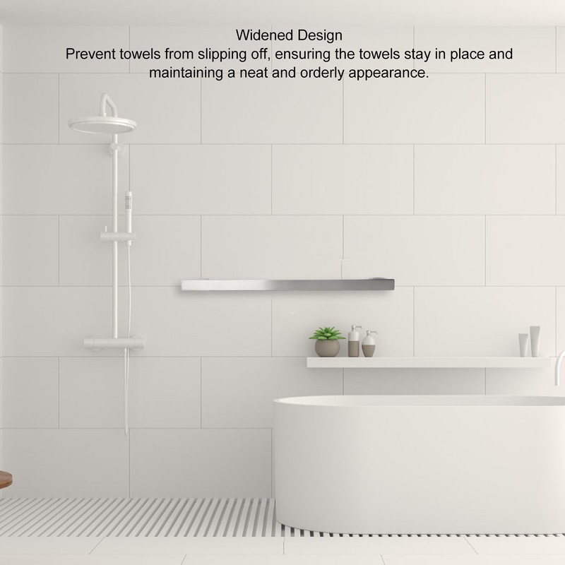 Bath Towel Rack Square Space Aluminum Versatile Widened Towel Bar